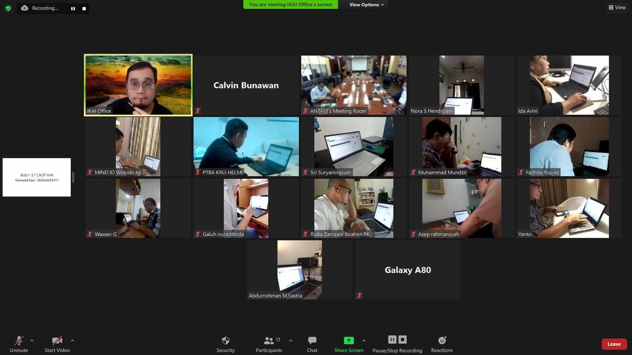 CACP Review Course Batch XVII (Inhouse MIND ID) – 16 s/d 26 November 2020
