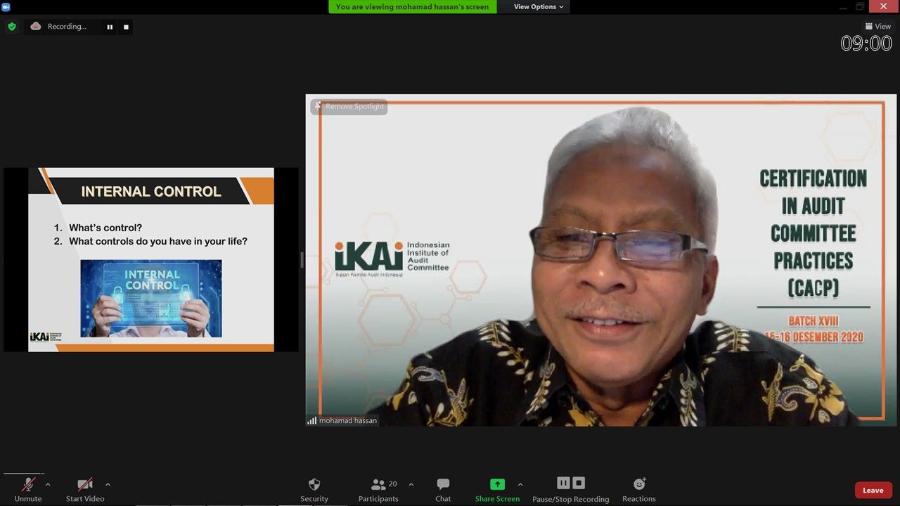 CACP Review Course Batch XVIII – 15 dan 16 Desember 2020