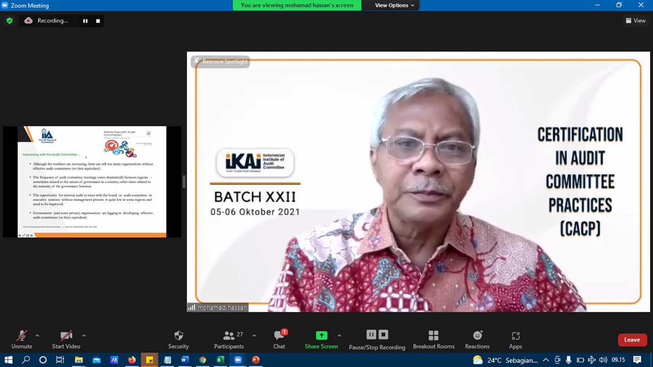 CACP Review Course Batch XXII – 5 dan 6 Oktober 2021