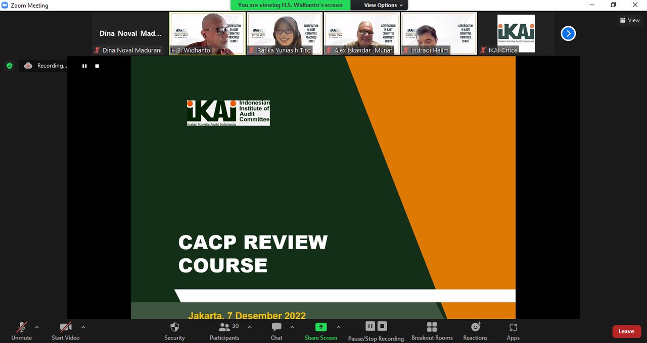 CACP Review Course Batch XXIX – 6 s/d 7 Desember 2022