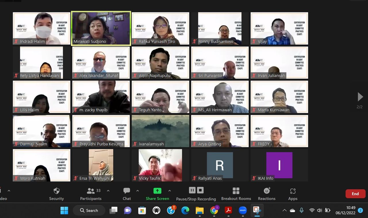 CACP Review Course Batch XXIX – 6 s/d 7 Desember 2022