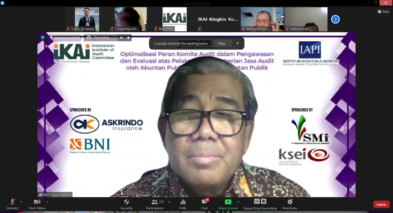 Diskusi Panel IKAI-IAPI tanggal 12 Oktober 2020