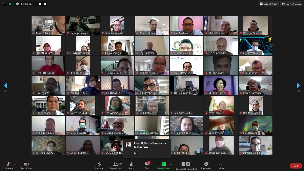 Diskusi Panel IKAI, IIA Indonesia dan IRMAPA tanggal 25 Juni 2020
