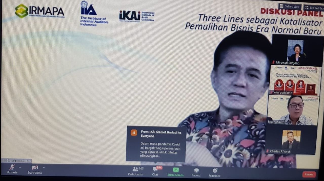 Diskusi Panel IKAI, IIA Indonesia dan IRMAPA tanggal 25 Juni 2020