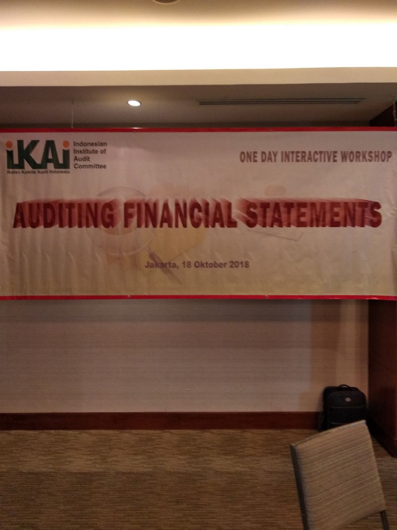 Workshop “Auditing Financial Statement”