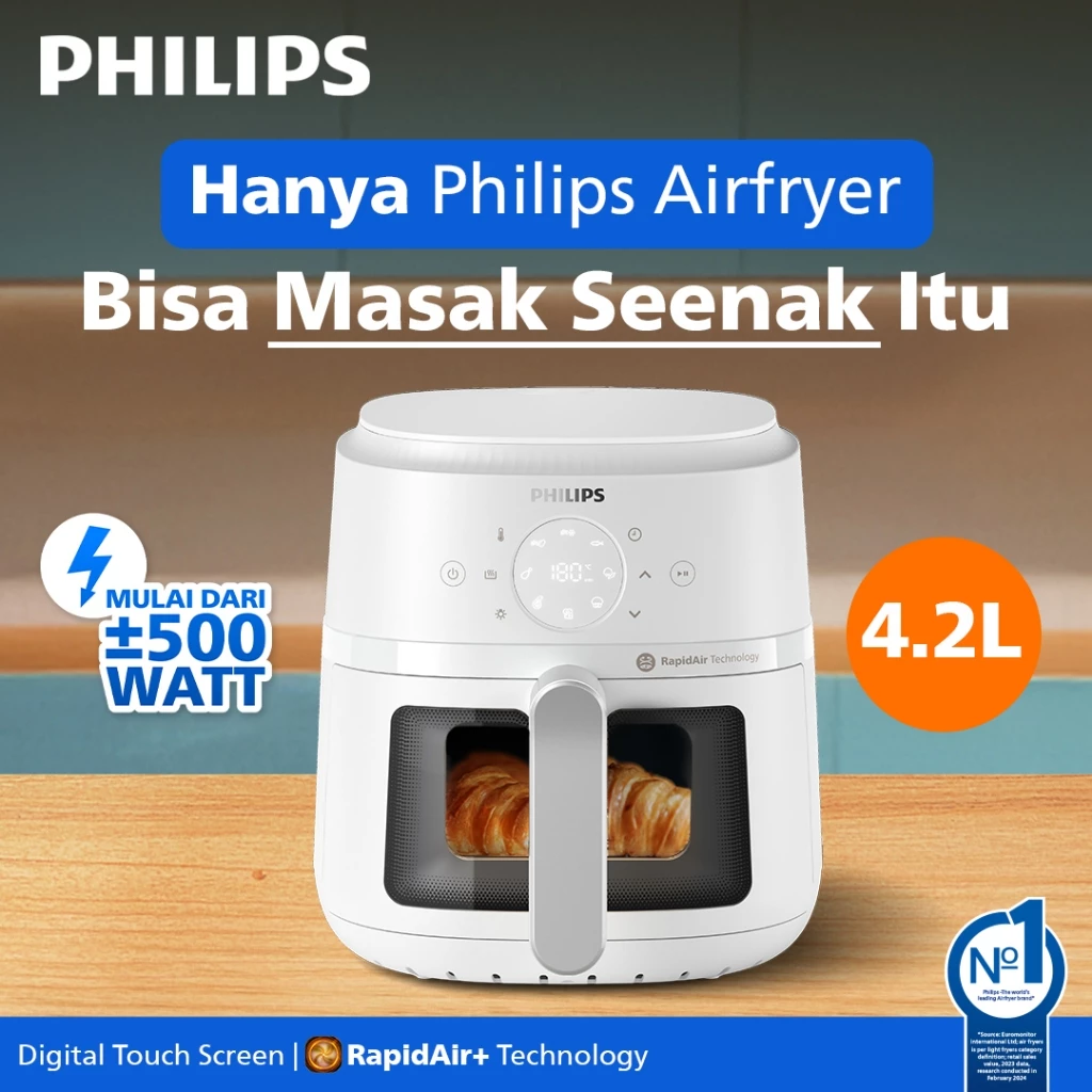 PHILIPS NA221 Airfryer Digital 4.2L - Putih