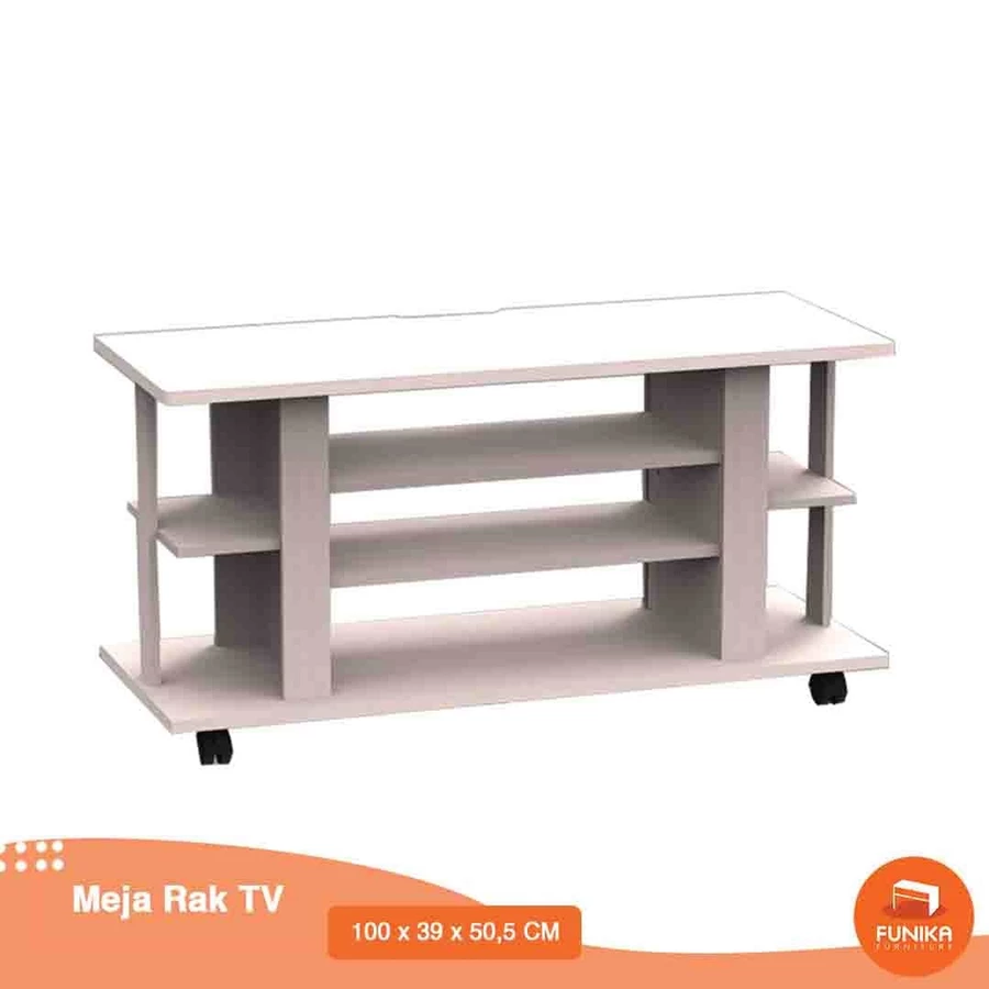 FUNIKA CLTV-1000C WW Meja TV Minimalis - Putih