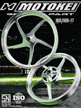 MOTOKEI Mutakin R17 Velg Motor - Hitam
