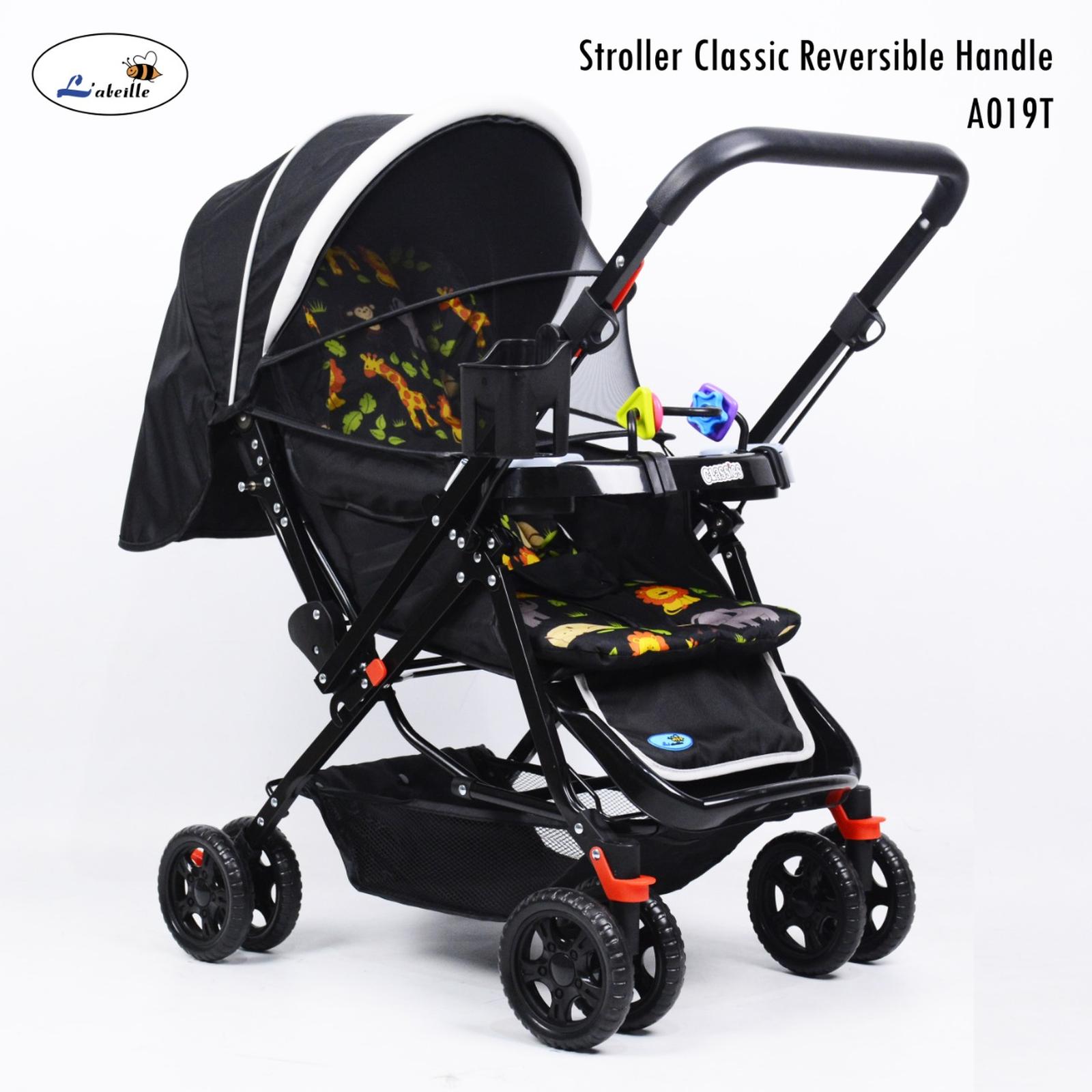 Labeille Stroller Classic A019T Kereta Diring Bayi - Hitam